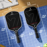 STORM 007 Pro Pickleball Paddle — T700 Raw Carbon, 16mm STR-Core, USAPA Approved(m-7)