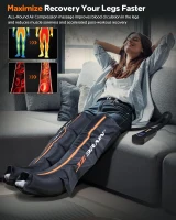 Sequential Air Compression Recovery System – Professional Full-Leg Compression Boots for Circulation & Pain Relief, Sequential Therapy Device for Muscle Recovery (Athletes, Men & Women)(m-4)
