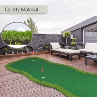 Chriiena Large Professional Putting Green Mat — High‑Density Artificial Turf with Moveable Cups & Slope Pad for Indoor and Outdoor Practice(m-6)