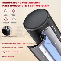 GIKPAL Freestanding Punching Bag with Stand and 12 oz Gloves — Heavy Kickboxing/MMA Training Bag for Adults(m-3)