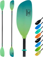 OCEANBROAD Floatable 2-Piece Kayak Paddle — Alloy Shaft, 86in (218cm) / 90.5in (230cm) Oar for Boating, Canoeing, Kayaking(m-1)