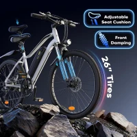 Electric Bike for Adults – 750W or 1000W Peak Electric Mountain Bike, Up to 60 Miles Range, 20 MPH, 20""/26"" Tires Lightweight Commuter E-Bike(m-6)