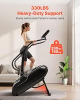 VEVOR Continuous Climber Stair Stepper with 14.5"" LED Display, 15 Speed Levels (28-168 SPM), 330 lb Capacity for Home Cardio and Lower-Body Training(m-6)