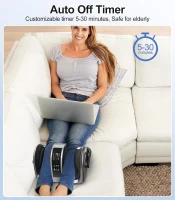 CARESKY Shiatsu Foot Massager with Heat & Remote - FSA Eligible Deep Kneading Electric Massager for Neuropathy, Plantar Fasciitis, Calf/Ankle/Leg Relief, Fits Up to Size 14(m-6)