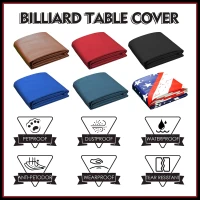 K-Musculo Durable Leatherette Fitted Billiard Table Cover – Waterproof, Tear-Resistant Fit for 6.5–9 ft Tables (7 ft Specified)(m-3)