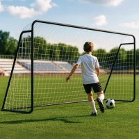 MOPHOTO Foldable Soccer Goal – Multiple Sizes (6x4, 8x6, 10x6.5, 12x6, 16x7, 18.5x6.5, 21x7, 24x8 ft) – Backyard Full-Size Training Goal for Teens & Adults(m-1)