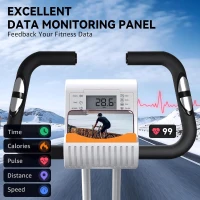 X-Bike 817 Foldable Indoor Exercise Bike for Seniors — 5-in-1 Stationary Trainer, 16-Level Magnetic Resistance, Tri-Position Ride, 300 lb Capacity, 5.5 lb Flywheel, Black(m-6)