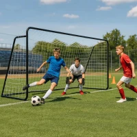 MOPHOTO Foldable Soccer Goal – Multiple Sizes (6x4, 8x6, 10x6.5, 12x6, 16x7, 18.5x6.5, 21x7, 24x8 ft) – Backyard Full-Size Training Goal for Teens & Adults(m-3)