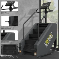 Fitvids Commercial Stair Stepper Machine - Continuous Stair Climber with 15 Resistance Levels, LED Display, Heavy-Duty Home Gym Cardio & Lower-Body Trainer(m-4)
