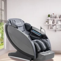 Alfine Theta A696 Massage Chair — 2026 Exclusive 4D+SyncWave Mechanism, Full-Body Zero-Gravity SL-Track Recliner, Yoga Stretch, AI Voice Control, 23 Programs, Auto Calf Extension, Space-Saving (Black)(m-2)