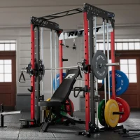 RitFit M1 / M1 Pro Smith Machine with Cable Crossover, Multi-Function Power Cage & Squat Rack for Home Gym(m-8)
