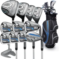 PGF Gold Tour Precision Complete Golf Club Package Set for Men & Women – Driver, Fairway, Hybrids, Irons, Wedges & Putter(m-1)
