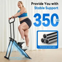 ERGOLIFE Foldable Stair Stepper — 6-Level Adjustable Resistance Stair Climber for Home Gym, 350 lb Capacity, Low-Noise Cardio Machine(m-6)