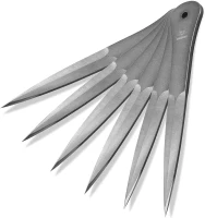 6-Pack 9.5"" Full-Tang Throwing Spikes, 0.236"" Thick High-Carbon Steel with Nylon Sheaths — Recreation & Competition(m-1)