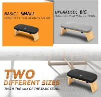 Bamboo Folding Meditation Bench — Seiza Kneeling Stool with Cushion (Black)(m-4)