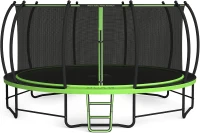 BCAN 8ft/10ft/12ft/14ft/15ft/16ft Safety-Enclosed Recreational Trampoline with Ladder — ASTM F381-16 Approved — Outdoor Trampoline for Kids & Adults(m-1)