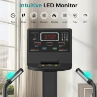 FEIERDUN Commercial-Grade Stair Climber for Home Gym with LED Display, 15-Speed Levels, Cardio & Lower-Body Trainer, 660 lb Capacity, 24–164 Steps/Min(m-3)