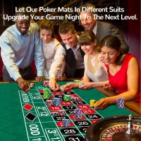70"" x 35"" Upgraded Waterproof Casino Roulette Tabletop Layout Mat with Carrying Bag, Anti-Slip Rubber Roulette Game Cover for Parties and Game Nights(m-6)