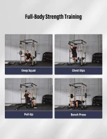 MAJOR FITNESS Drone1 Power Cage – Multi-Function Power Rack with Cable Crossover, Squat Rack & Landmine, Heavy-Duty Steel for Home Strength Training(m-7)