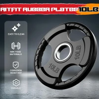 RitFit Adjustable Hack Squat & Leg Press Machine with Weight Plates, Linear Bearing Home Gym System with Storage Posts(m-5)