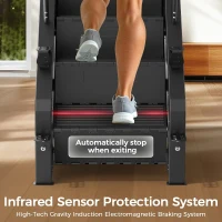 FEIERDUN Commercial-Grade Stair Climber for Home Gym with LED Display, 15-Speed Levels, Cardio & Lower-Body Trainer, 660 lb Capacity, 24–164 Steps/Min(m-6)