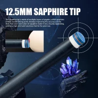 CRICAL 58"" Carbon Fiber Pool Cue Set CL-04 — Low-Deflection Billiard Cue with 3/8×8 Stainless Joint and 12.5mm Tip(m-4)