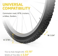 monTEK Swivel Bike Wall Mount – 4-Pack Space-Saving Vertical Bike Hangers, Sturdy Storage (Each Holds up to 66 lbs)(m-9)