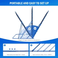 Winthai Soccer Rebounder Net — 7 x 6 ft Quick-Switch Angle Trainer for Control, Passing & Shooting — Easy Setup(m-2)