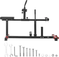 VEVOR Seated Calf Raise Machine, 440 LB Capacity Seated Calf Trainer with Adjustable Pads & Pulley, Heavy-Duty Lower Body Equipment (Fits 1/2"" Weight Plates)(m-9)