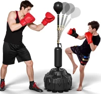 Adjustable Punching Bag with Stand – Boxing Training Bag for Teens & Adults, Boosts Speed, Reflexes & Endurance(m-1)