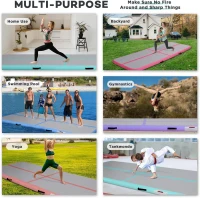 Air Inflatable Tumbling Mat for Gymnastics - 6ft/10ft/13ft/16ft/20ft Air Track, 4in or 8in Thick with Electric Pump, Portable for Home, Cheer, Yoga, Water & Outdoor(m-4)