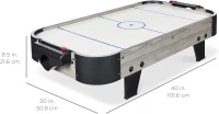Best Choice Products 40"" Portable Tabletop Air Hockey Arcade — 100V Fan Motor, Compact Design, Includes Paddles & Pucks(m-7)