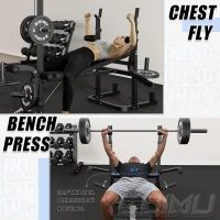 Z3 Olympic Weight Bench 900 lb — Multi-Function 9-in-1 Training Rig with Leg Extension, Preacher Curl & LAT Pulldown for Home Strength Training(m-6)