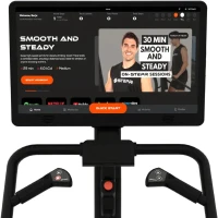 STEPR+ Commercial Stair Master with 27"" Touchscreen, Bluetooth & WiFi, 140 Steps/Min, App Integration, Resistance Band Attachments, 375 lb Capacity(m-3)