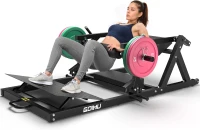 GOIMU HT01 Plate-Loaded Hip Thrust Machine – 800 lb Capacity Glute Drive with Band Pegs, Thick Hip Pad & Heavy-Duty Footplate(m-1)