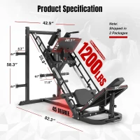 Tib Bar Tibialis Trainer – Tibia Dorsi Calf Raise Machine for Ankle & Shin Strength, Fits 1"" Weight Plates(m-4)