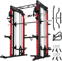 RitFit M1 / M1 Pro Smith Machine with Cable Crossover — Multi-Function Power Cage & Squat Rack System for Home Gyms(m-1)