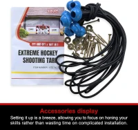 EALER Hockey Shooting Tarp — 7x10 FT & 7/8x16 FT Combined Heavy-Duty Goalie Target and Garage Wall Protector(m-6)
