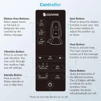 COMFIER Heated Shiatsu Back Massager Pad, Deep Tissue Kneading Seat Cushion with Adjustable Zones, Heat & Vibration for Home or Office – Gift(m-6)