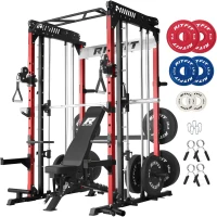 RitFit M1 Pro Smith Machine with Cable Crossover System - Multi-Function Power Rack & Squat Cage for Home Gym(m-1)