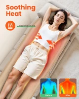 Full-Body Vibration Massage Mat with Heat — 10 Motor Back Massager Pad, 5 Modes, 3 Intensities, Foldable & Portable, Ideal Gift(m-3)