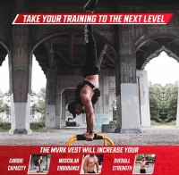 MVRK Heavy-Duty Weighted Vest for Men — Removable Iron Weights, Options from 18 to 100 lbs for Functional Training & Calisthenics(m-4)