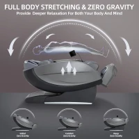 Alfine Theta A696 Massage Chair — 2026 Exclusive 4D+SyncWave Mechanism, Full-Body Zero-Gravity SL-Track Recliner, Yoga Stretch, AI Voice Control, 23 Programs, Auto Calf Extension, Space-Saving (Black)(m-6)