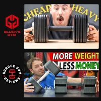 Eisenlink Quick-Lock Adjustable Dumbbell Set — 10–50/80 lb Options, 5 lb Increments, Square Plate Design for Home Gym (50/80 lb × 2)(m-7)