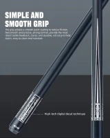 CRICAL 58"" Carbon Fiber Pool Cue Set CL-02 — Professional Low-Deflection Billiard Cue with 3/8×8 Joint and 12.5mm Tip(m-9)