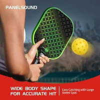 USAPA-Approved Fiberglass Pickleball Paddle Set — Available in 2 or 4 Packs with 4 Outdoor Balls and Carrying Case(m-4)