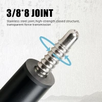 CRICAL CL-03 Carbon Fiber 58-inch Pool Cue – Professional Low-Deflection Cue with 3/8x8 Pin Joint and 12.5mm Tip(m-6)