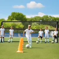 MOPHOTO Foldable Soccer Goal – Multiple Sizes (6x4, 8x6, 10x6.5, 12x6, 16x7, 18.5x6.5, 21x7, 24x8 ft) – Backyard Full-Size Training Goal for Teens & Adults(m-6)