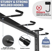 WALMANN Freestanding 5-Bike Floor Stand | Heavy-Duty Vertical Bike Storage for Garage & Shed, No Drilling Required(m-4)