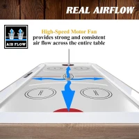 Barrington Billiards Full-Size Air Hockey Table with LED Scorer and Accessories – 89"" x 48"" x 32"" for Family Game Rooms(m-4)
